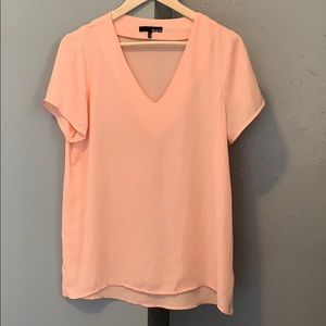 Blush pink chiffon top